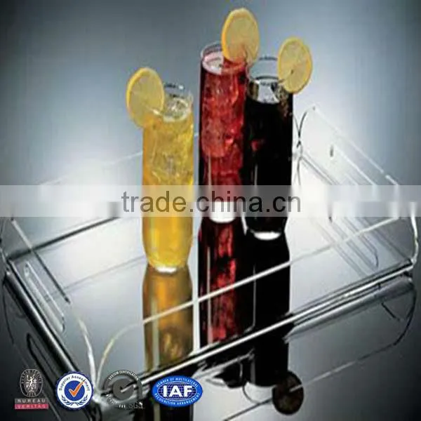Bar pub acrylic fruit tray with color custom size shape