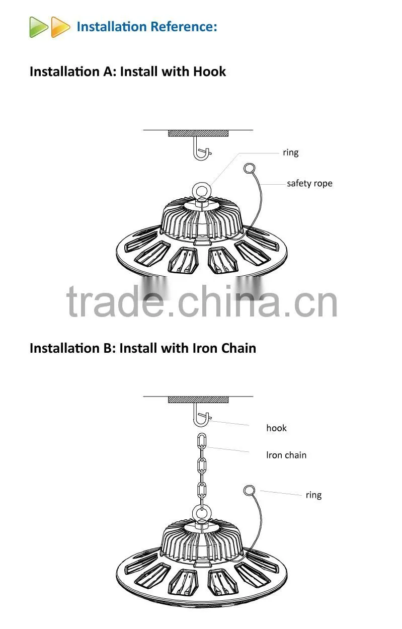 Industrial Lighting 150W UFO LED High Bay Light