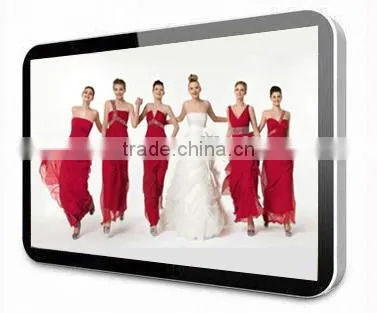 Aluminum bezel 65inch digital signage player with software