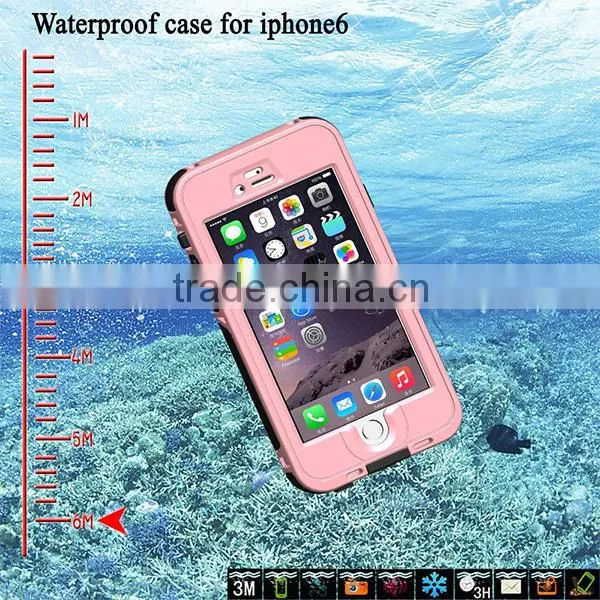 5.5" Smartphone Waterproof Case for iPhone6 6S 6Plus With Fingerprint Touch ID