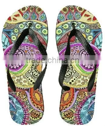 2016 digital printing fashion sandal lady fashion cheap tlip flop high quality flip fiops
