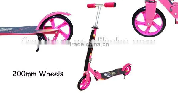Short time delivery adult kickscooter with carry strap