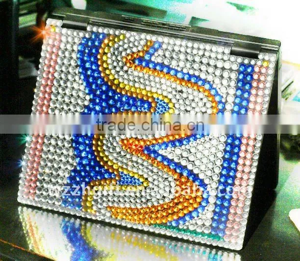 bright-coloured crystal laptop sticker