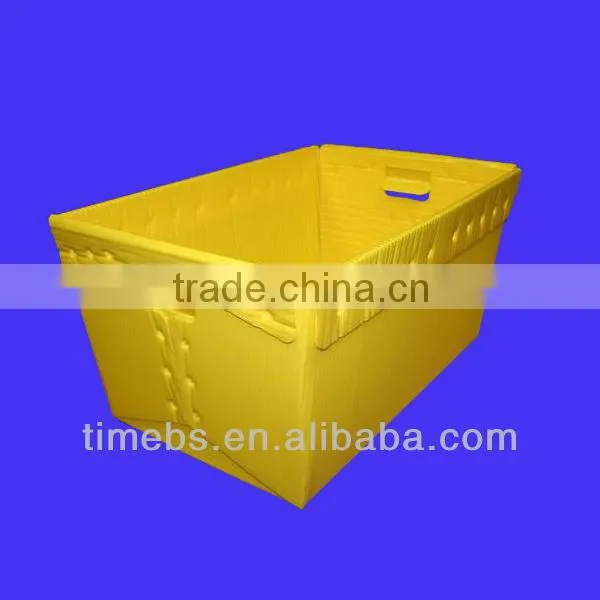 Corrugated plastic totes