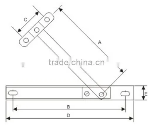 80540122wind supporter for top hung window