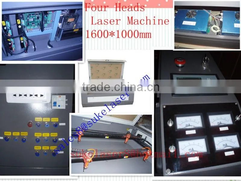 4 Heads Laser machine