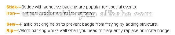 2014 Hot Sale Round Customed Embroidery Badge