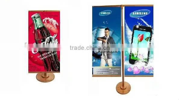 Bamboo Roll Up Banner Stand, Bamboo Display Stand, Bamboo Display Shelf