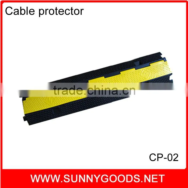 2 channel flexible rubber cable protector