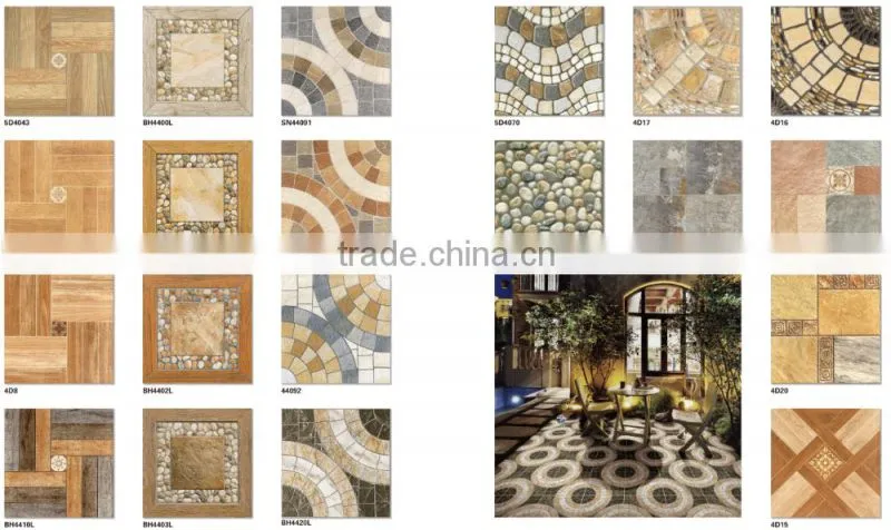 Accurate glazed porcelain tile