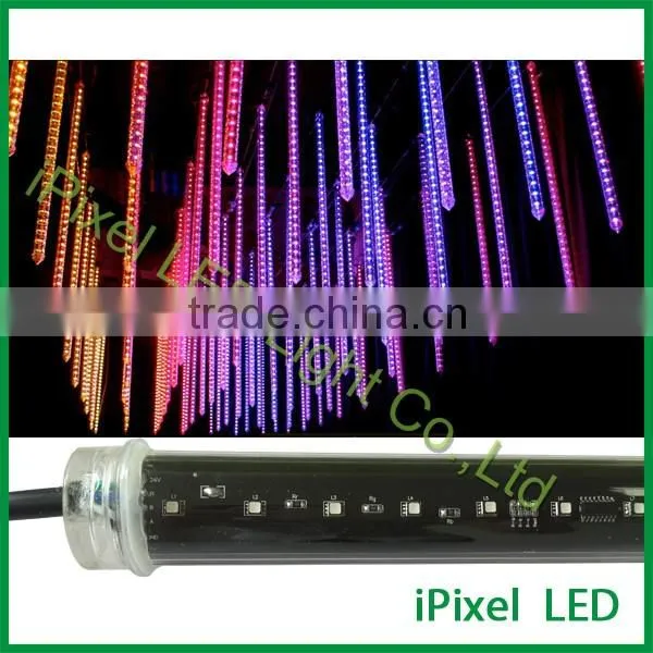 smd2835 360 view degree automatic control auto led meteor snowfall tube