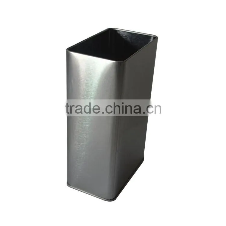 Small square candy mint case tin box with hinge custom emboss lid/tin box