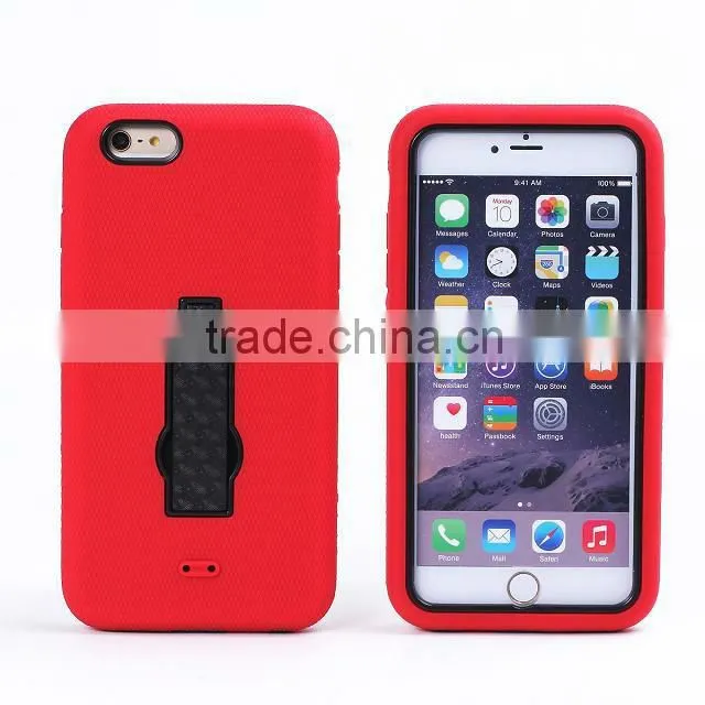 full protect shockproof hybrid PC silicone phone case hard cases stand for apple iPhone 6 4.7 inch iphone6 accept paypal