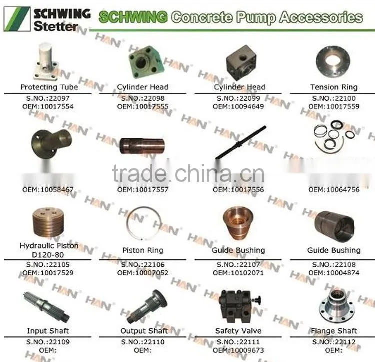 Seal set for slewing cylinder schwing seal for putzmeister concrete pump spare parts sany cifa