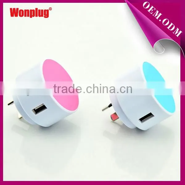 5V 2.1A high speed charging Australia standard New Zealand phone charger with single usb