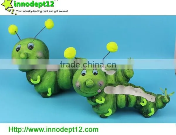 Wholesale garden decoration carpenterworm shape pot, bonsai pot