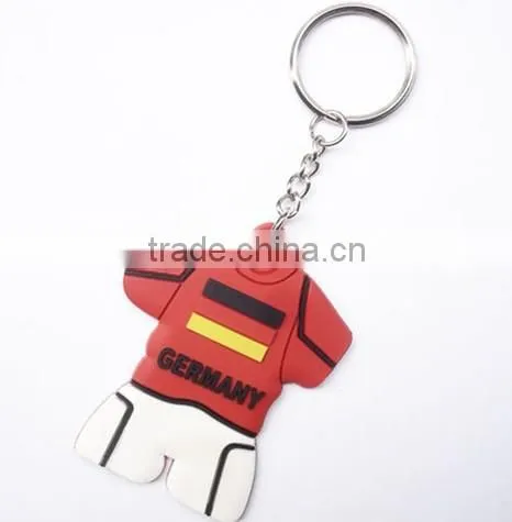 Customized rotating metal keychain with embossed logo