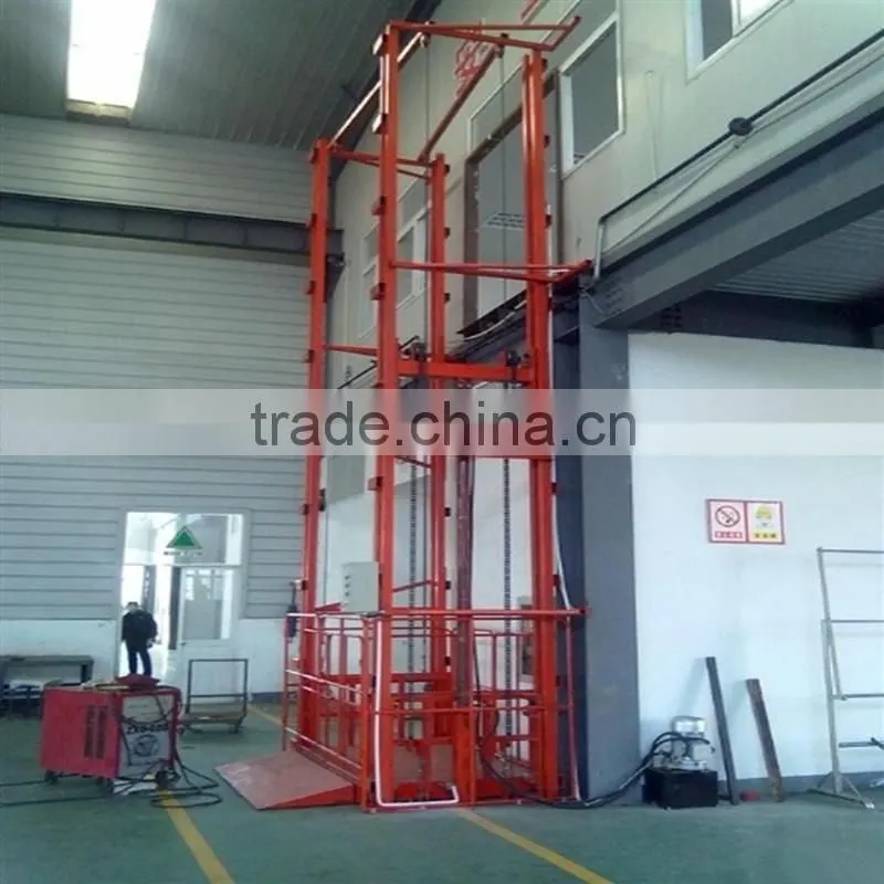 CE warehouse platform ladder ,guide hydraulic lifting