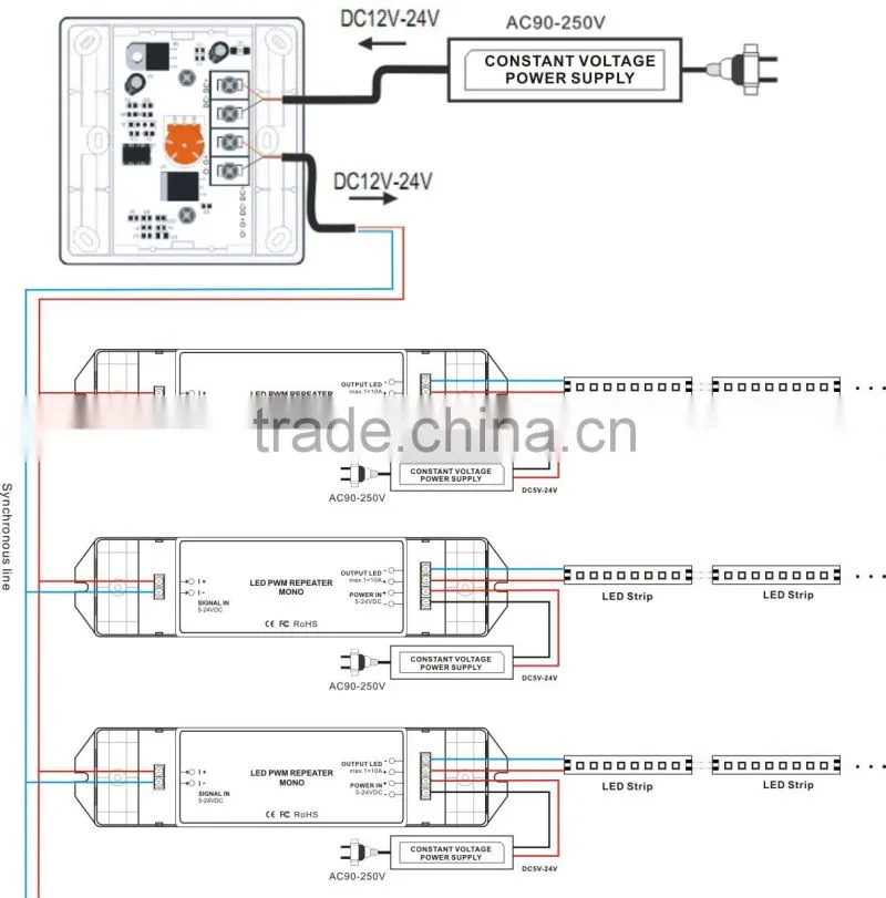 best selling hot chinese product led volt power amplifier 5V-24V