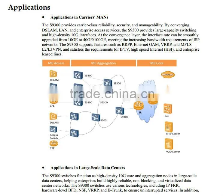 NIB HUAWEI Switch Quidway S9300 Chassis LE0ZB03ACS