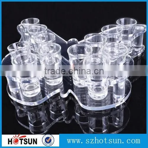 modern design various styles acrylic wine glass/ acrylic wine display rack