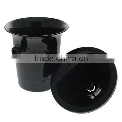 plastic wine tasting spittoons with handle and lid for promotion