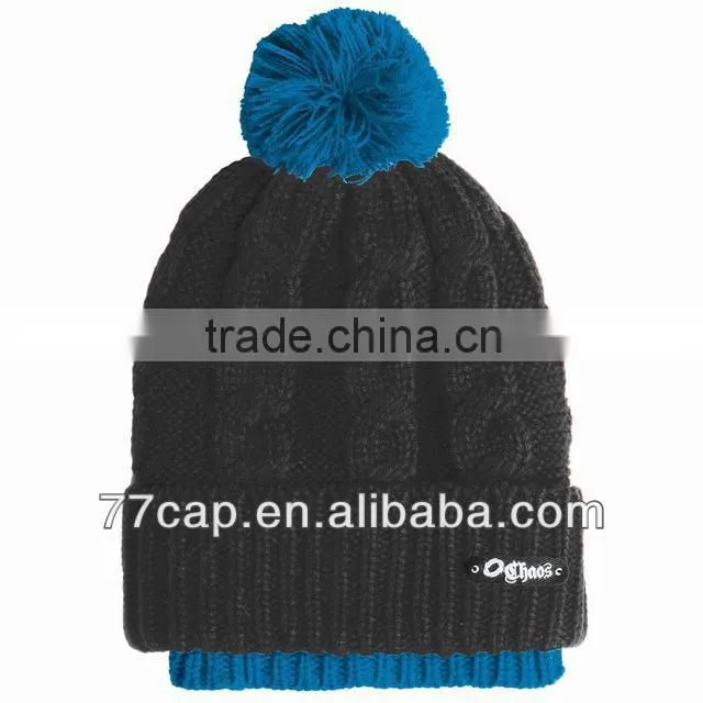 fashion style knitted multy color not brim beanie winter warm