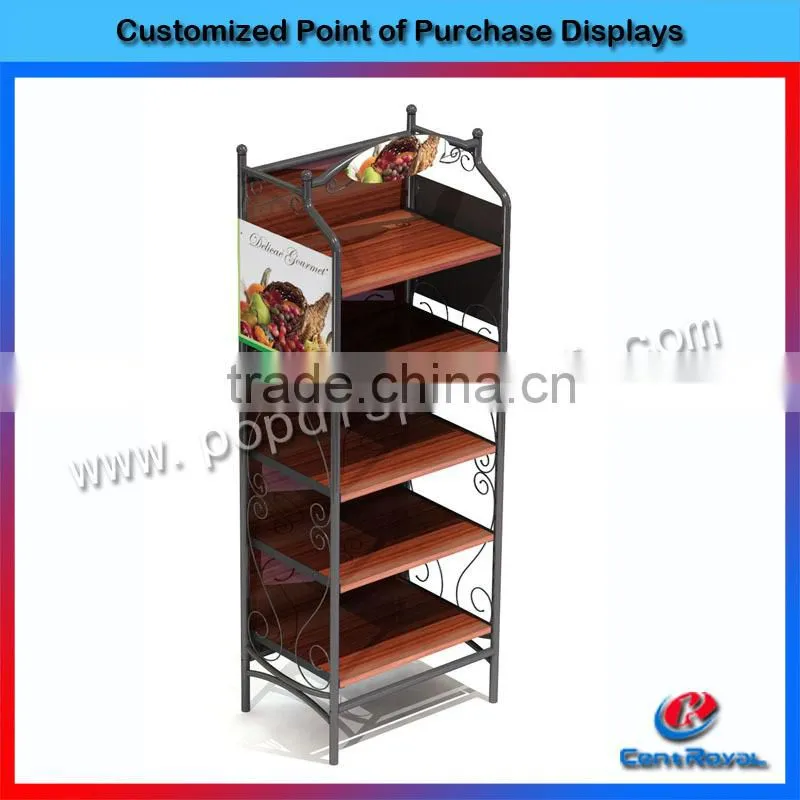 floor standing fruit and vegetable display stand