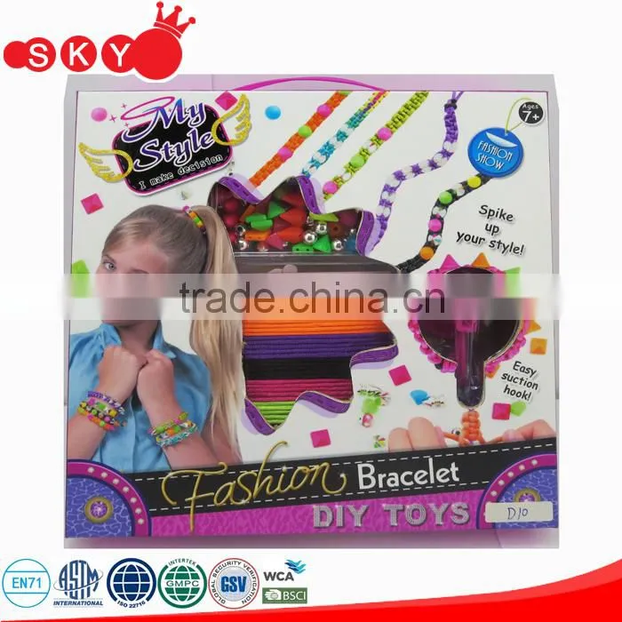 Diy toys girl beauty toy set princess toy filling beads diy party toy makeover