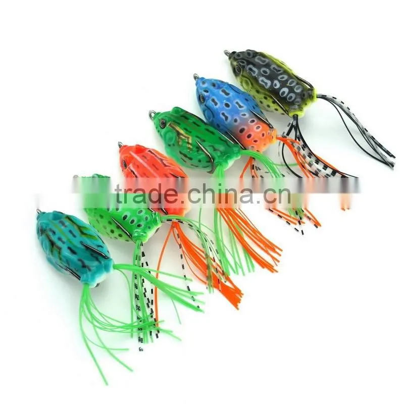 6pcs Fishing Lure 5.5CM 12.5G Topwater Wobblers Soft Artificial Bait