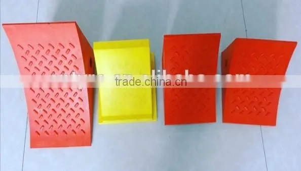 PU wheel chock for 120 tons vehicle 9KG Chock block