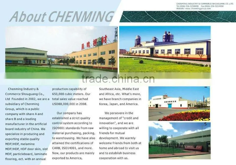 Melamine laminated MDF