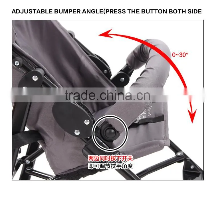 custom pink safety baby stroller with big wheels in good quality