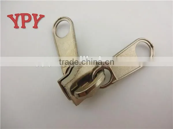 8# metal zipper slider with double puller