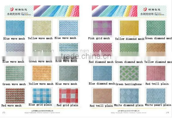 Kitchen spunlace nonwoven cleaning rags