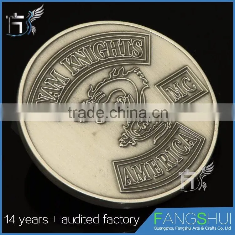 Personalized custom engraved old silver coin blank silver coin hot sale