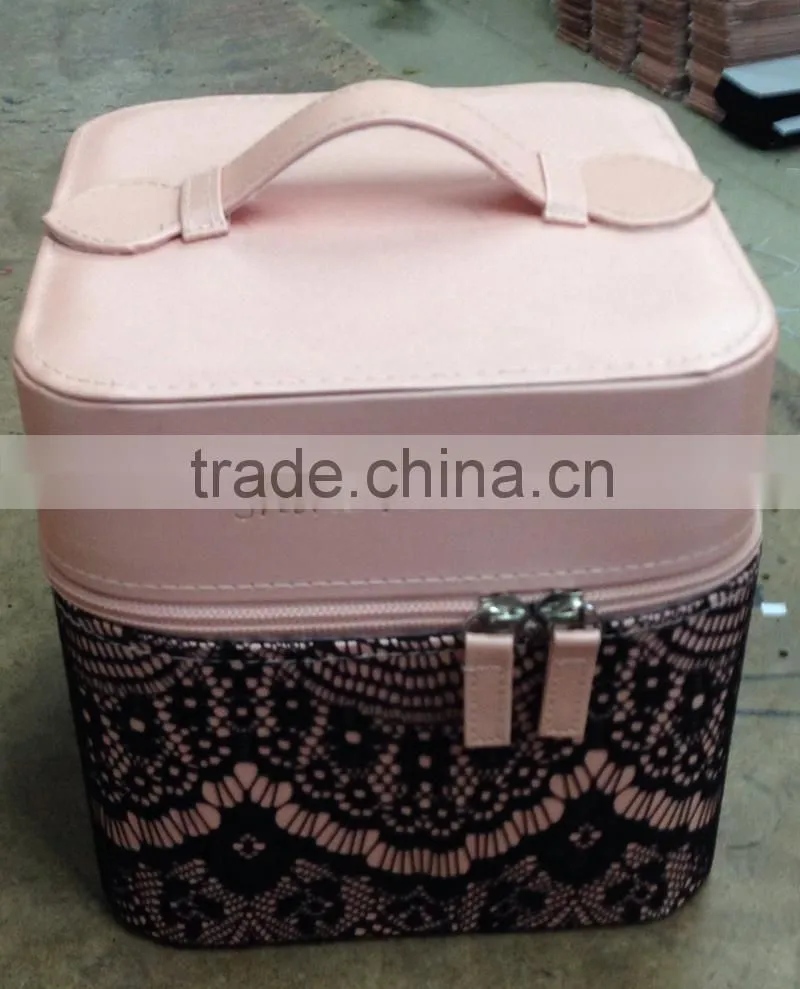 New design high quality pack box leather hat box