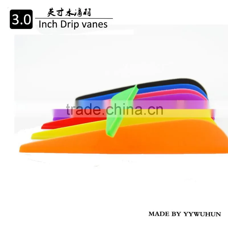 2.5inch drop arrow vane, fletching for carbon plastic arrow vanes
