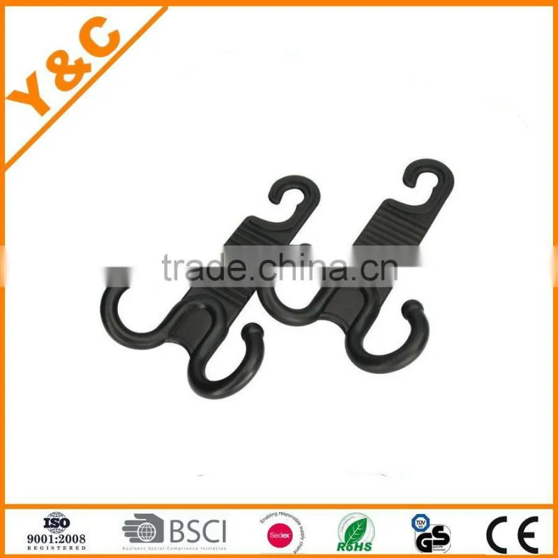 simple black plastic car hook