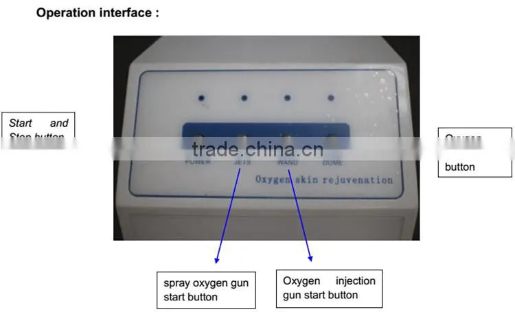 2016 promotion price oxygen jet water injection therapy facial machine for salon use