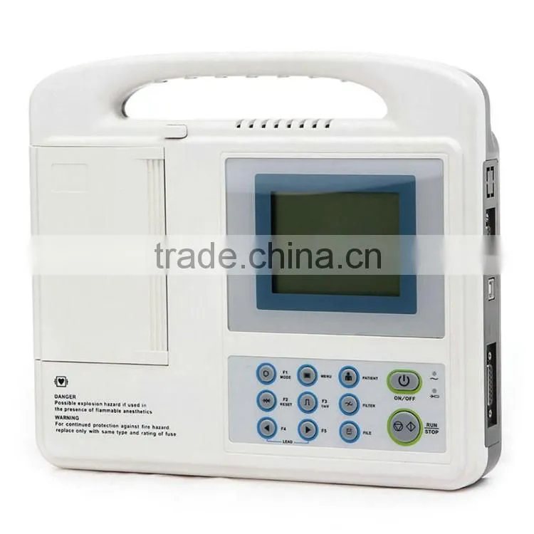 OEM Six channel digital ECG machine 12-lead Digital 6-channel Electrocardiograph