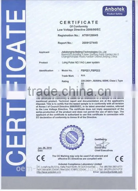 Nd Yag Laser for Varicose Veins/blood Vessel/ hair laser removal machine
