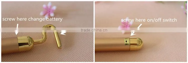 Golden ions beauty energy bar T-head Y-head massage bar for lymph detoxification blood circulation face tightening