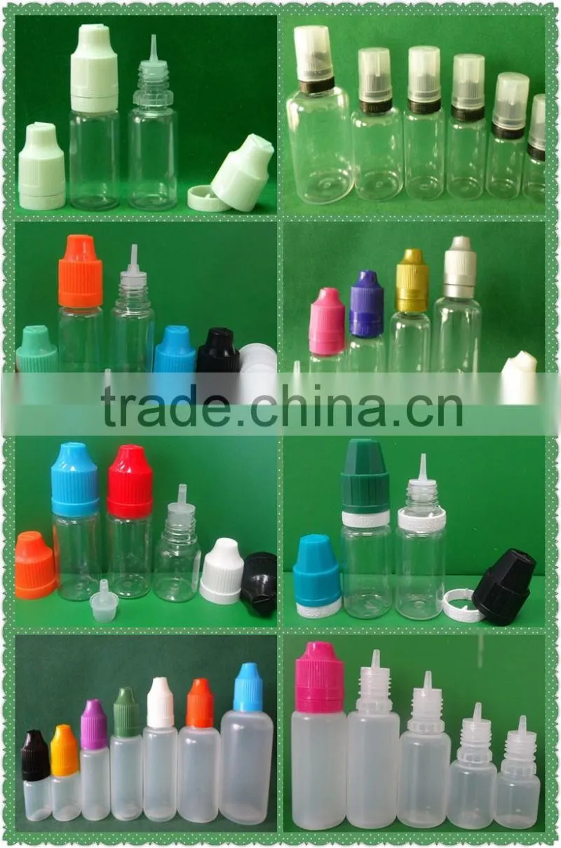 5ml 10ml 15ml 30ml 50ml PET PE plastic dropper bottle for e juice bottle