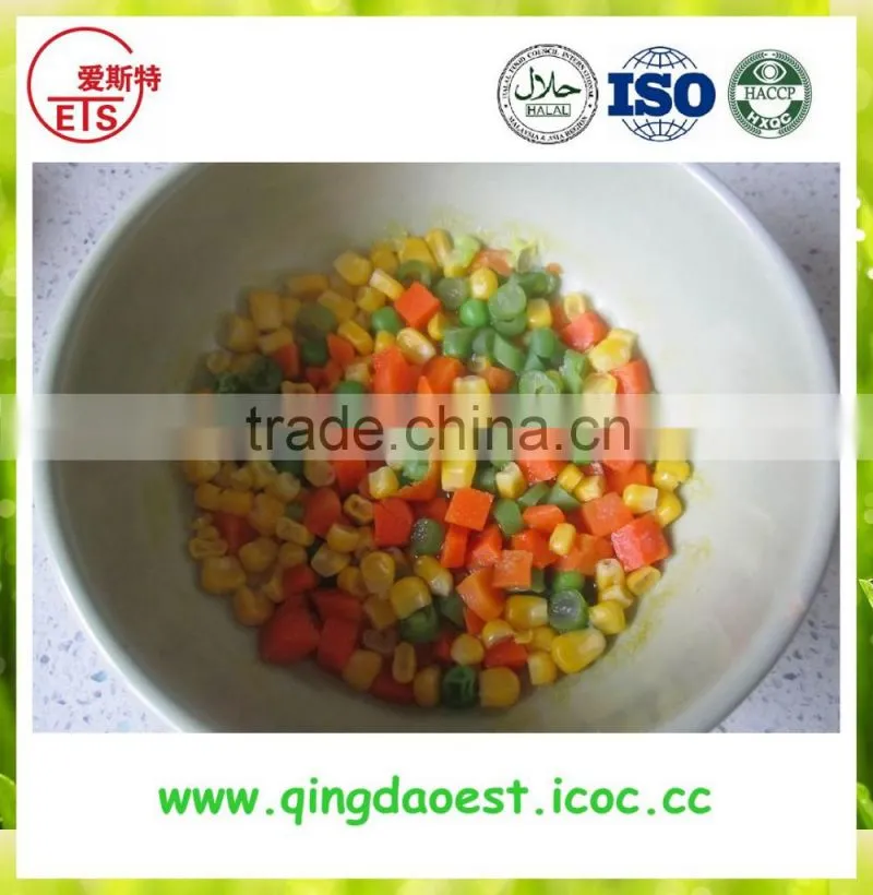 2015 For Export frozen IQF Mixed Vegetables