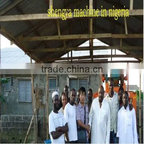 Photoes show for SY1-10 Fully automatic hydraulic brick forming machine in construction