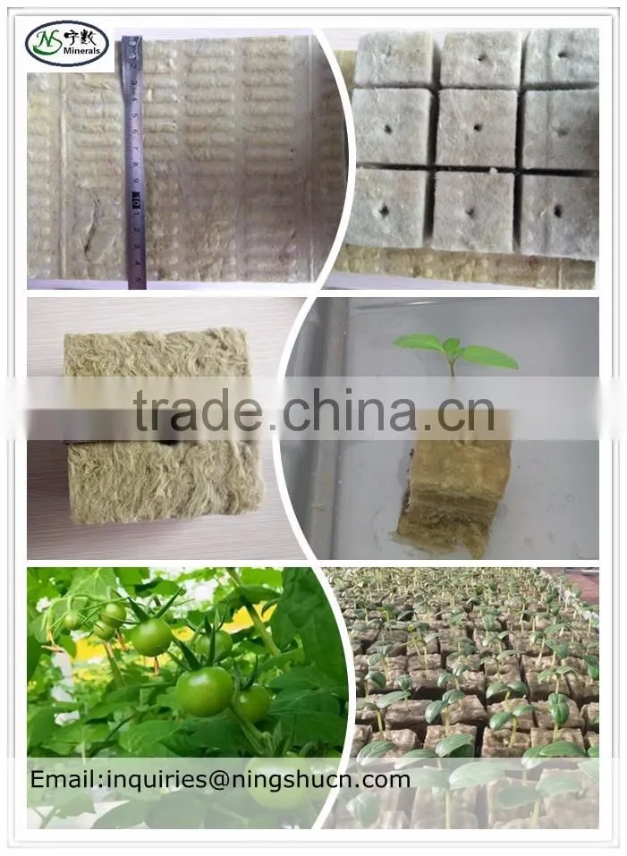 Fireproof & Waterproof Hydroponic Grow Systems Hydroponic Rockwool Rock Wool Cubes