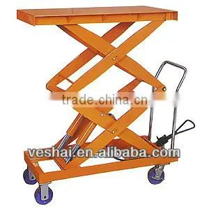 1 ton Hand-hydraulic table truck for plant,warehouse