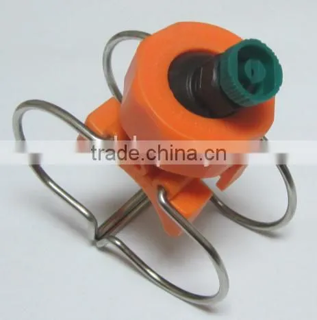 Adjustable ball double clamp clip quick-connect spray nozzles