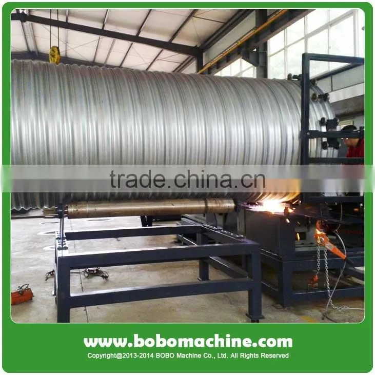 Spiral corrugated steel culvert pipe making machine
